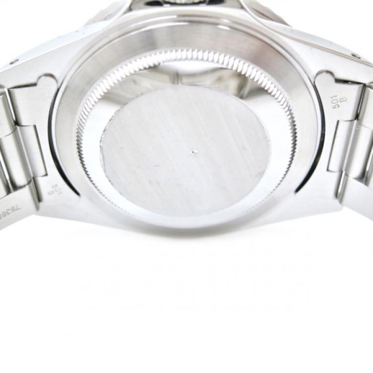 Pre Owned Rolex GMT Master II Mens Wristwatch SS Black 40 MM