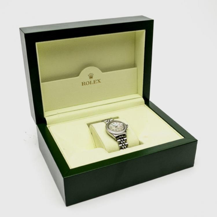 Pre Owned Rolex Datejust MOP Diamond Womens Wristwatch 26 MM