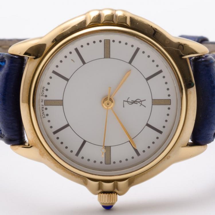 Pre Owned Yves Saint Laurent 510 Gold Plated Classic Collection Ladies Wristwatch