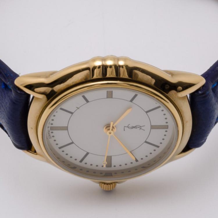 Pre Owned Yves Saint Laurent 510 Gold Plated Classic Collection Ladies Wristwatch