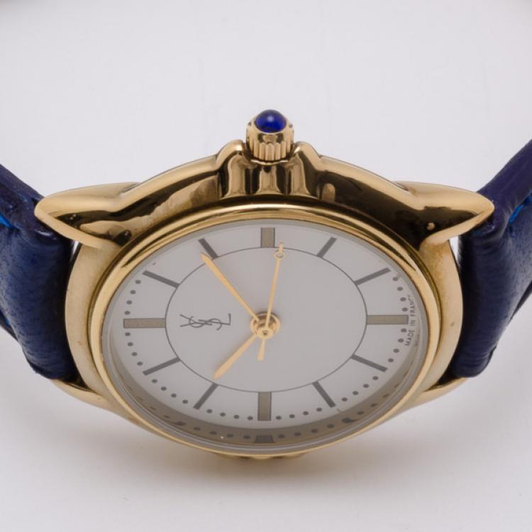 Pre Owned Yves Saint Laurent 510 Gold Plated Classic Collection Ladies Wristwatch