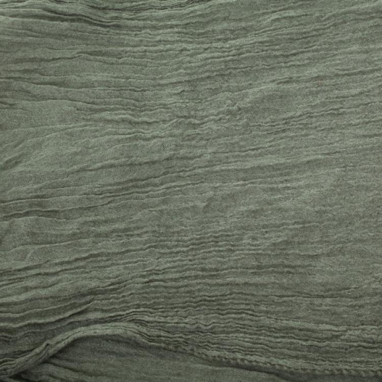 Pre Owned Yves Saint Laurent Grey Cashmere & Silk Scarf