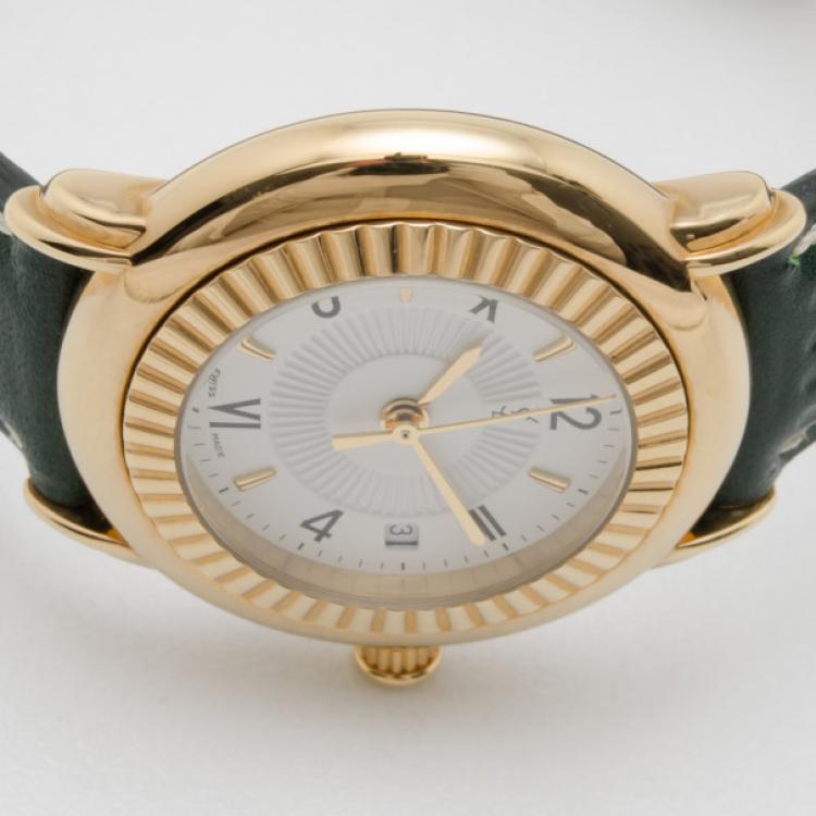 Pre Owned Yves Saint Laurent Gold Plated Herrenuhr Unisex Wristwatch