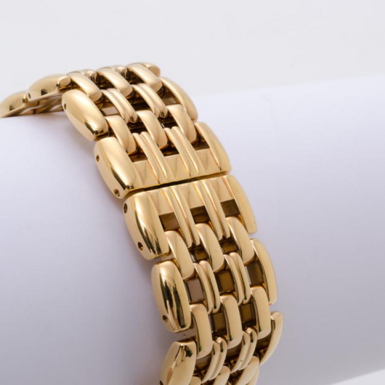 Pre Owned Yves Saint Laurent Gold Plated Swiss Made Unisex Watch