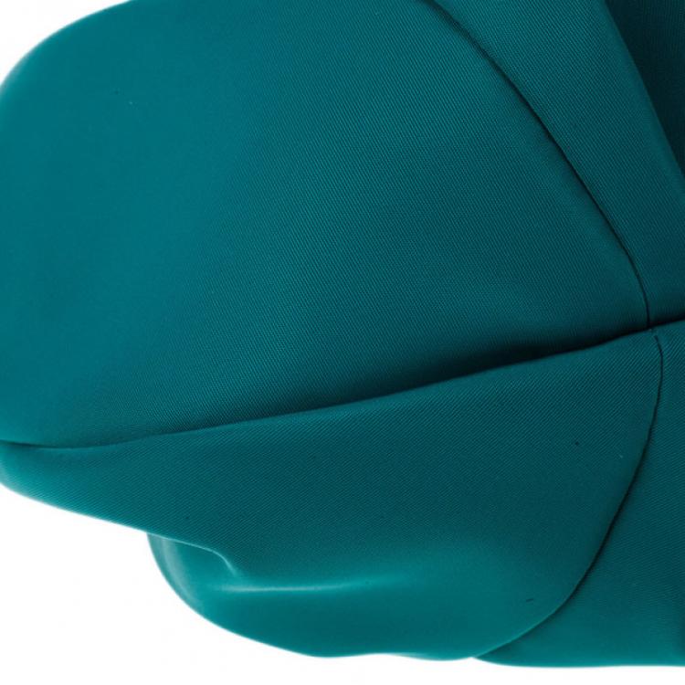 Pre Owned Salvatore Ferragamo Green Nylon Hobo