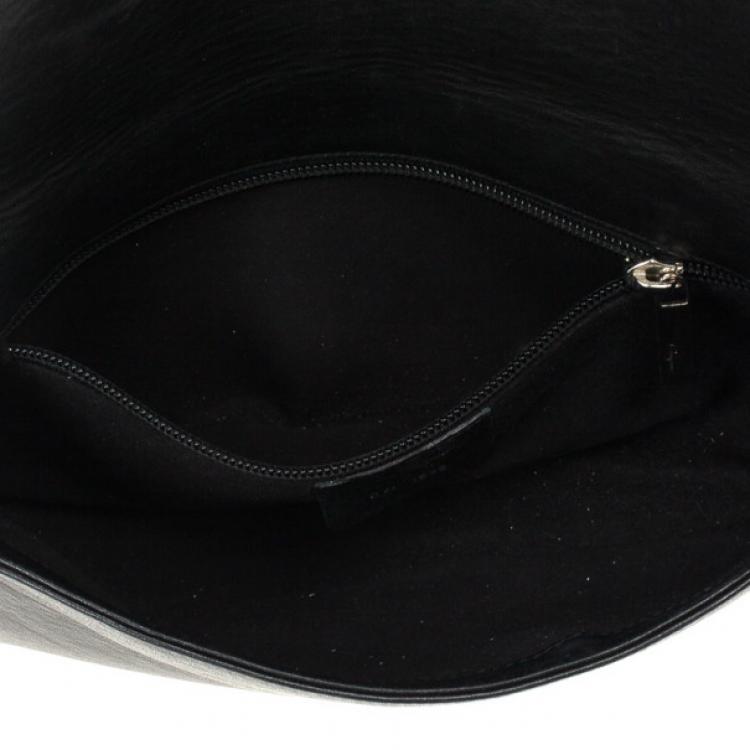 Pre Owned Salvatore Ferragamo Black Leather Chain Shoulder Bag
