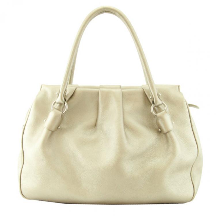 Pre Owned Salvatore Ferragamo Gancio Medit Tote