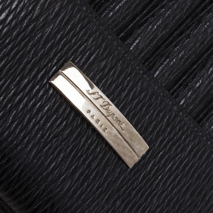 Pre Owned S.T. Dupont Black Leather Cigarette Case
