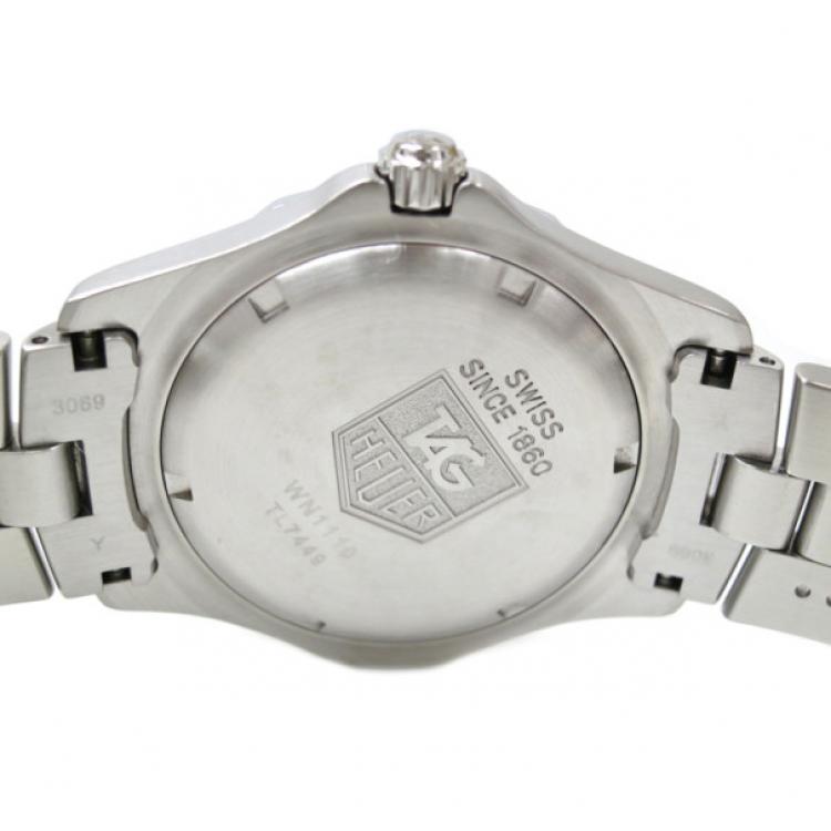 Pre Owned Tag Heuer 2000 Exclusive Wristwatch SS Black Mens