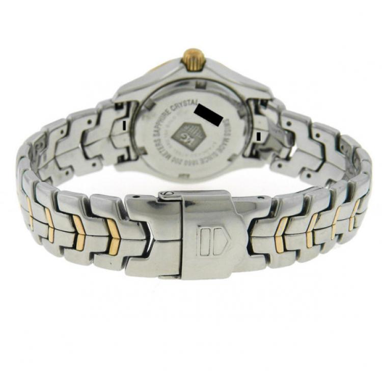 Pre Owned Tag Heuer Link Two-Tone Gold-Plated Stainless Steel Watch