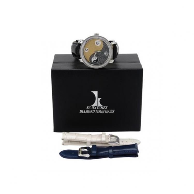 Pre Owned Techno Com Diamond SS Mens Wristwatch 