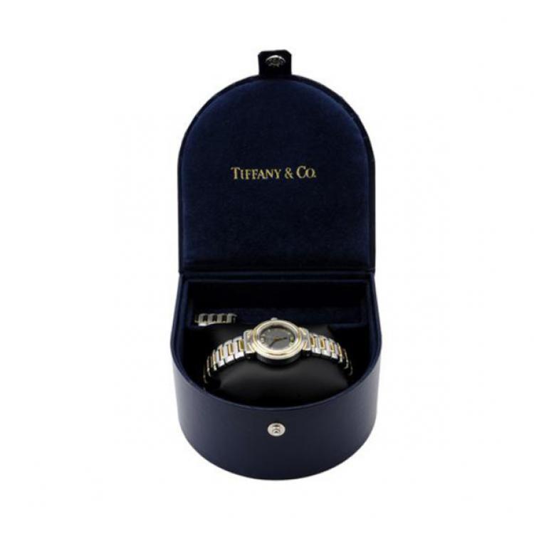 Pre Owned Tiffany & Co Stainless Steel with Gold Inlay watch
