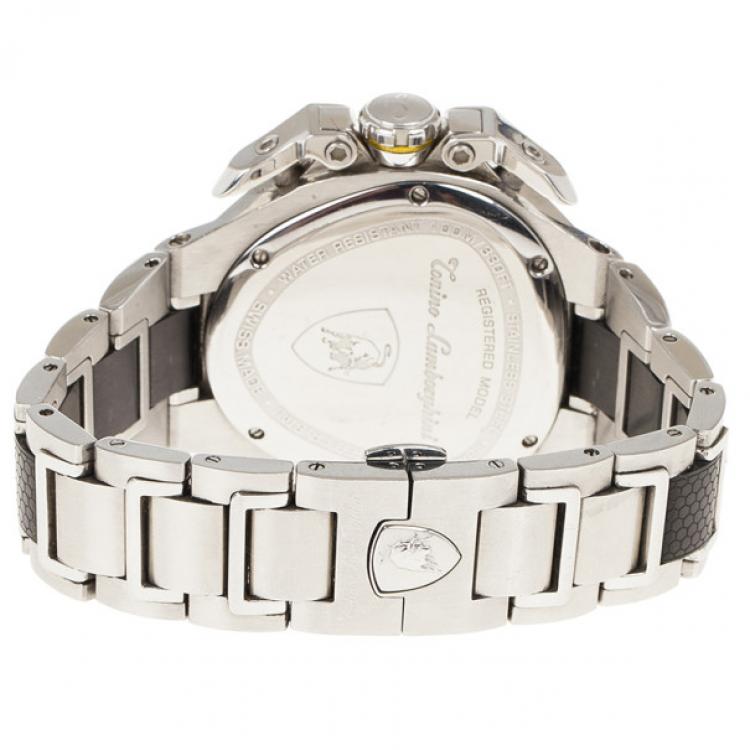 مملوكة مسبقًا Tonino Lamborghini Blue Stainless Steel Spider 3001 Men's Wristwatch 46MM