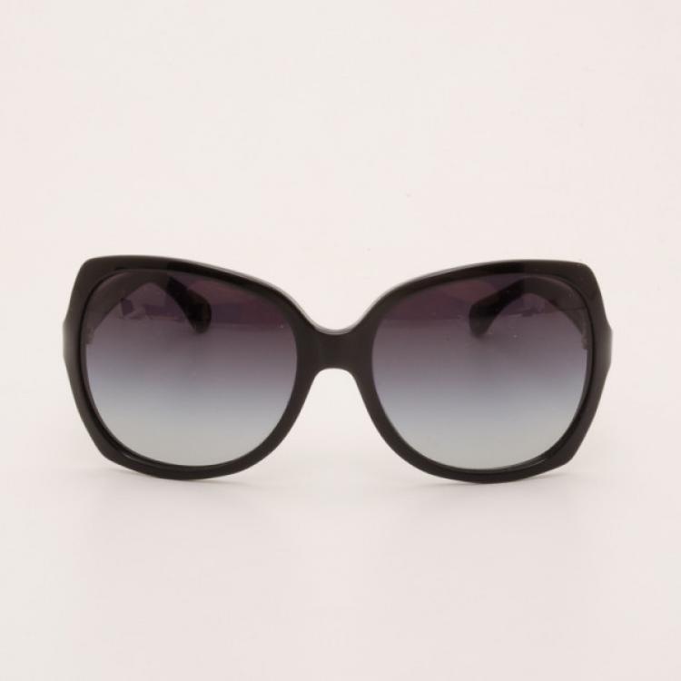 Pre Owned D&amp;G Black Oversized Sunglasses 3036