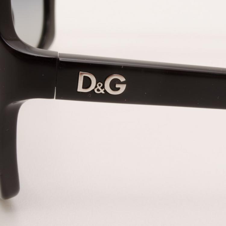 Pre Owned D&amp;G Black Oversized Sunglasses 3036
