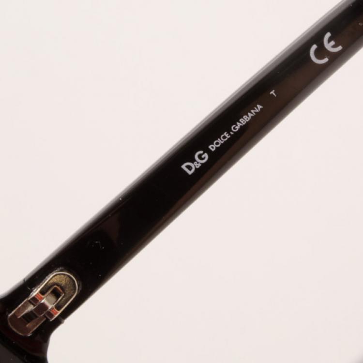 Pre Owned D&amp;G Black Oversized Sunglasses 3036