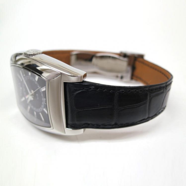 Pre Owned Bedat & Co No.3 Wristwatch SS Leather Black Silver Mens