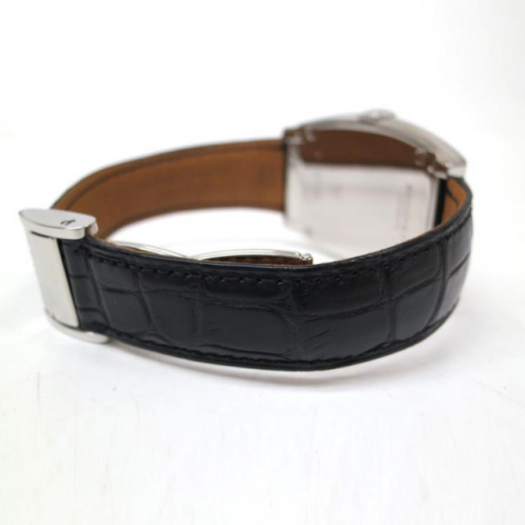 Pre Owned Bedat & Co No.3 Wristwatch SS Leather Black Silver Mens