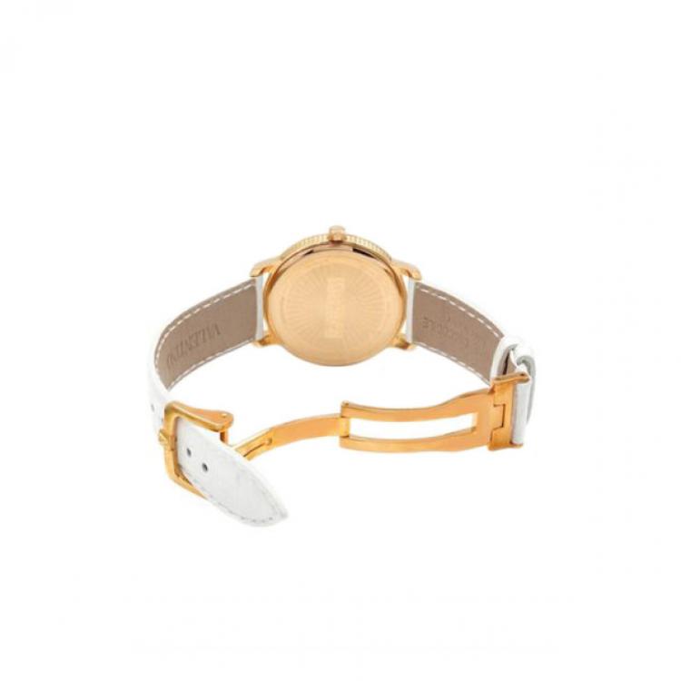 Pre Owned Valentino SS White Ladies Wristwatch 