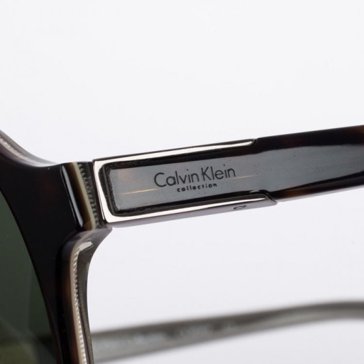 Pre Owned Calvin Klein Tortoise 7858SP Unisex Sunglasses