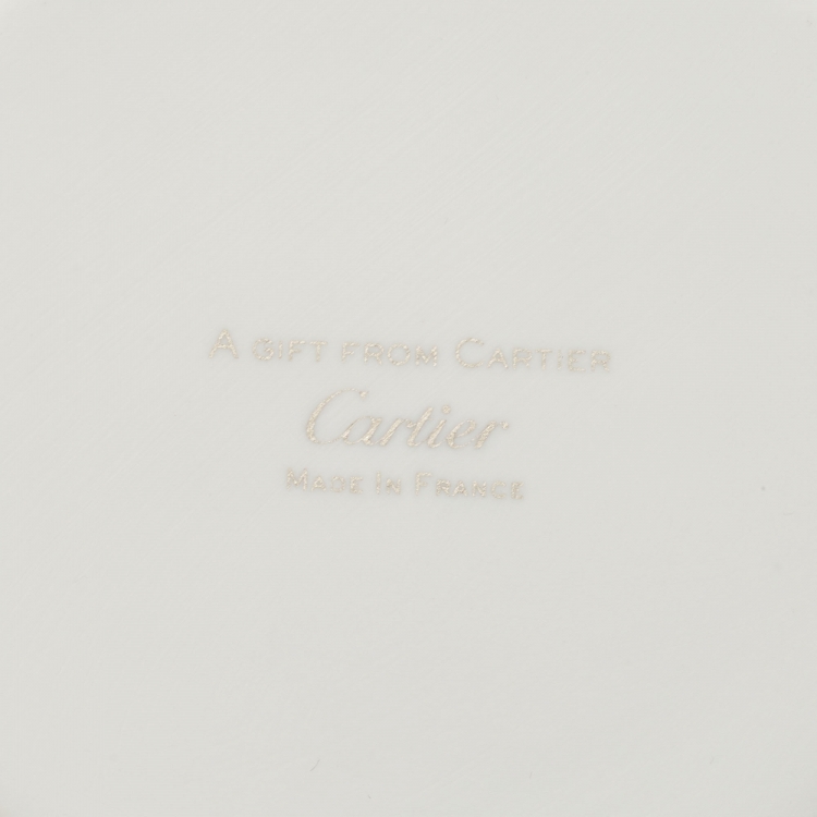Pre Owned Cartier Porcelain Entrelacés de Cartier Set of 2 Vases