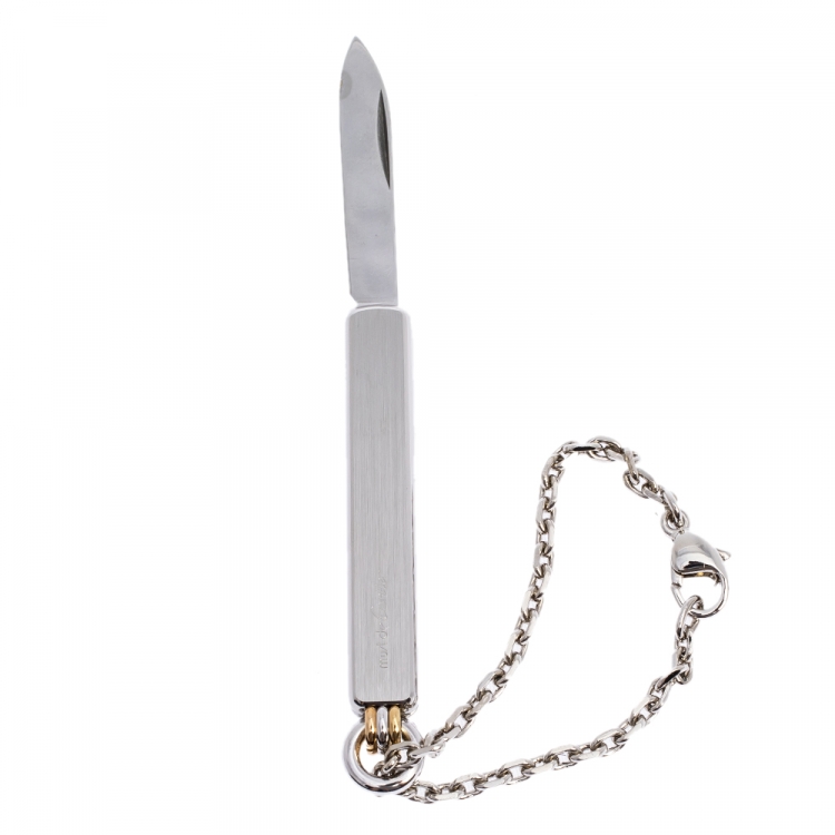 Pre Owned Cartier Silver Tone Pocket Knife