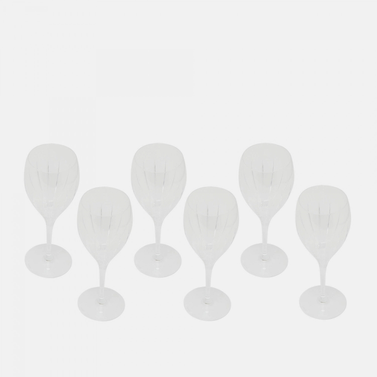 Pre Owned Christofle Iriana Wine Glasses Set of 6