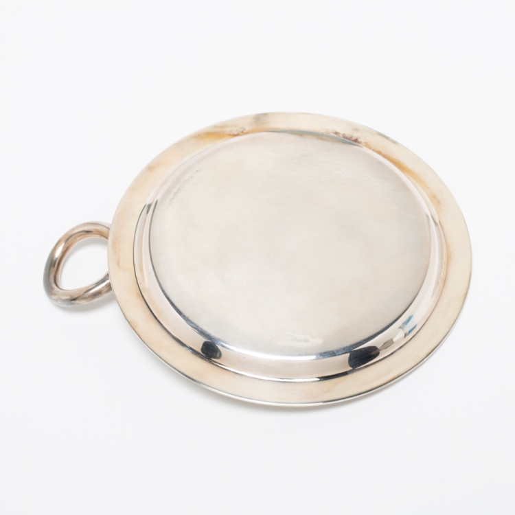 Pre Owned Christofle Vertigo Silver Plated Metal Wine Coaster