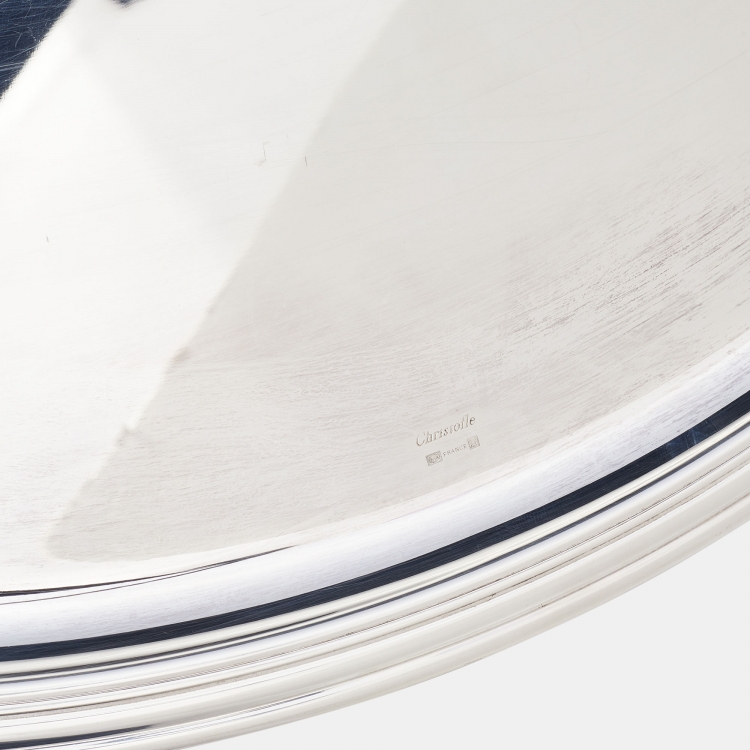 Pre Owned Christofle Silver Plated Oval Albi Tray