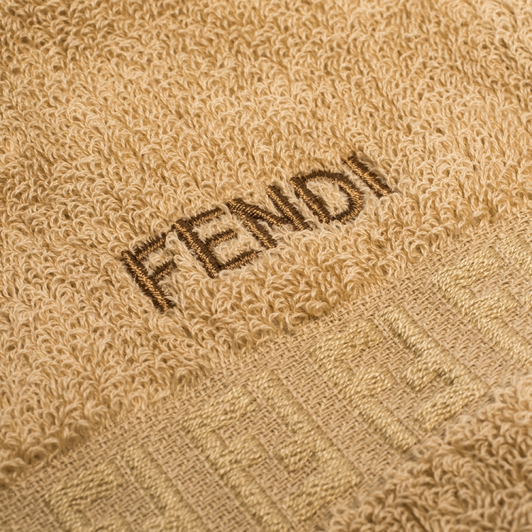 Pre Owned Fendi Terry Cotton Mini Hand Towel 6 Pcs Set