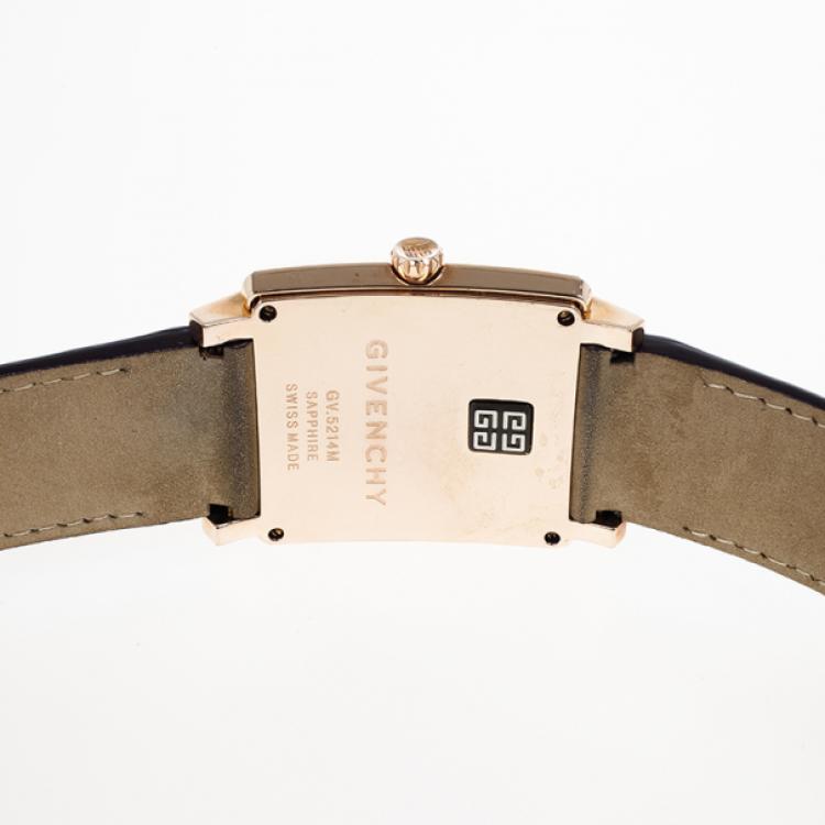 Pre Owned Givenchy Gold Plated Unisex Wristwatch 38 MM