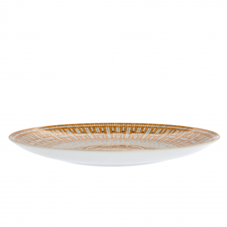 Pre Owned Hermès Gold Mosaique AU 24 Dessert Plate Set of 2