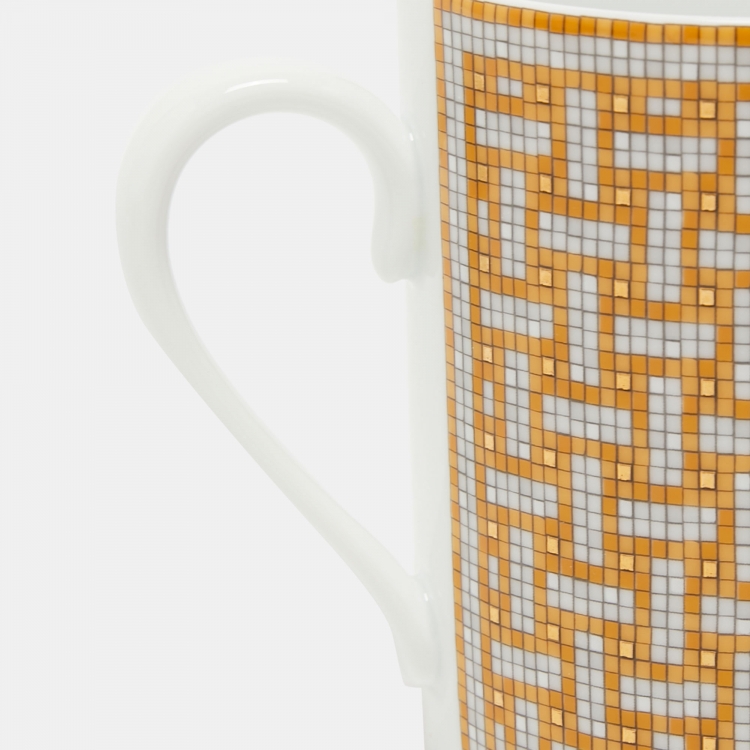 Pre Owned Hermès Gold Mosaïque AU 24 Mug