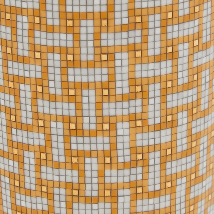 Pre Owned Hermès Gold Mosaïque AU 24 Mug