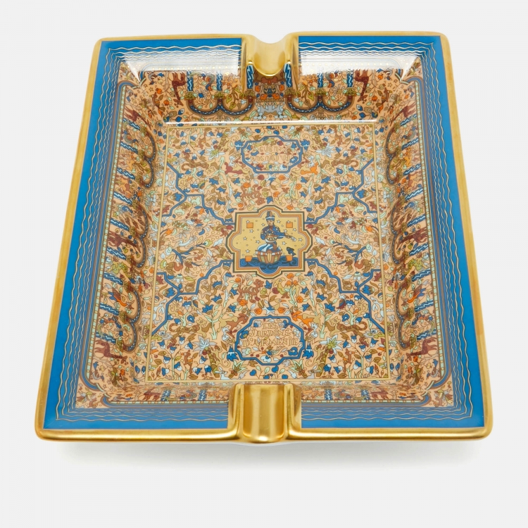 Pre Owned  Hermès Porcelain Les Jardins D'Armenie Ashtray