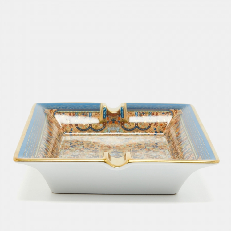 Pre Owned  Hermès Porcelain Les Jardins D'Armenie Ashtray