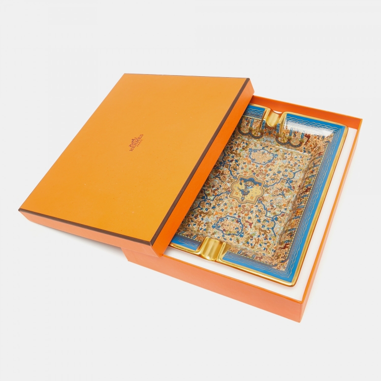 Pre Owned  Hermès Porcelain Les Jardins D'Armenie Ashtray