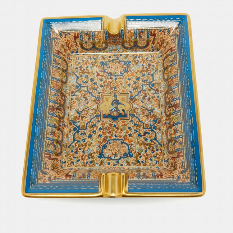 Pre Owned  Hermès Porcelain Les Jardins D'Armenie Ashtray