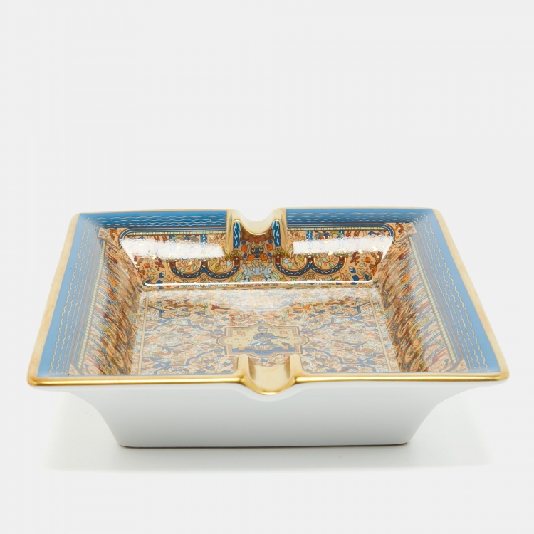 Pre Owned  Hermès Porcelain Les Jardins D'Armenie Ashtray