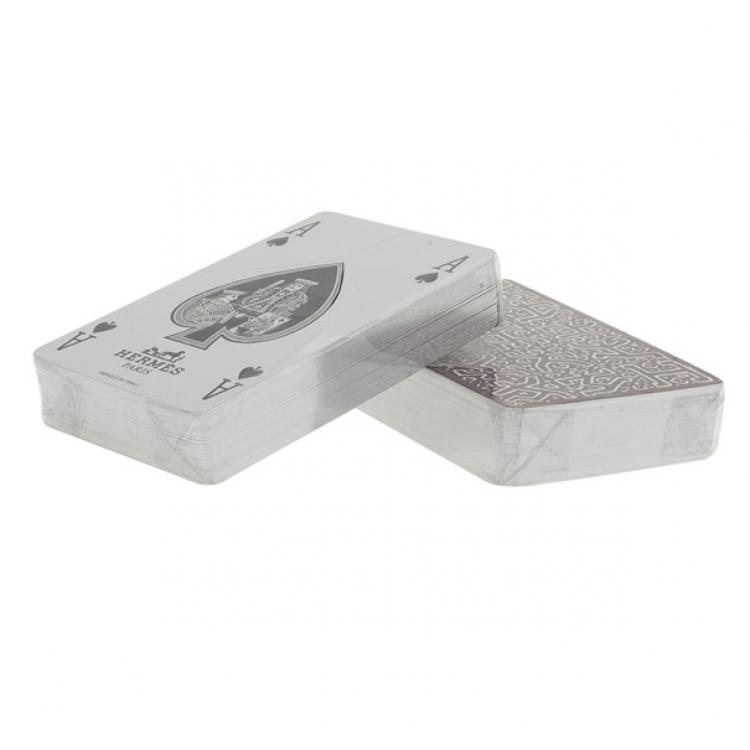 Pre Owned Hermes Mini 2 Deck Playing Cards