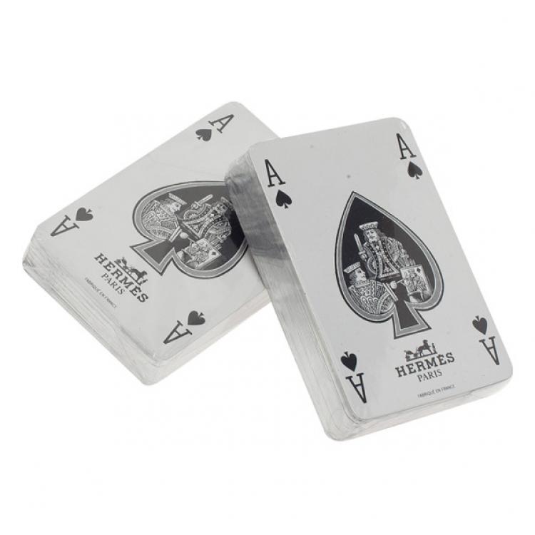Pre Owned Hermes Mini 2 Deck Playing Cards