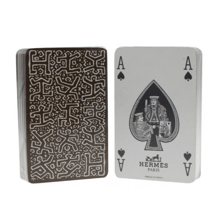 Pre Owned Hermes Mini 2 Deck Playing Cards