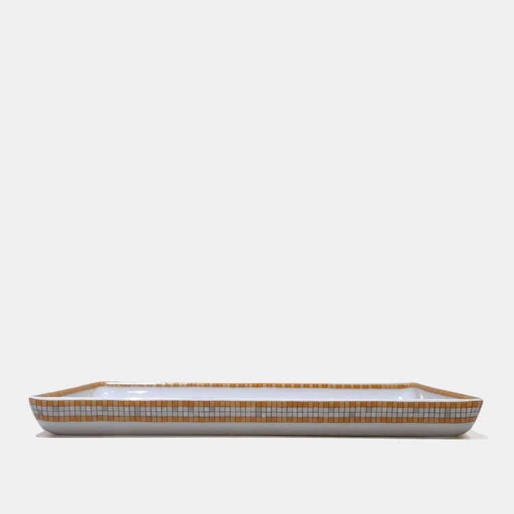 Pre Owned Hermes Porcelain Mosaique Plate