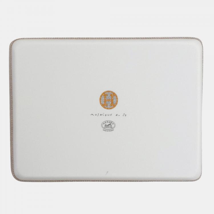 Pre Owned Hermes Porcelain Mosaique Plate