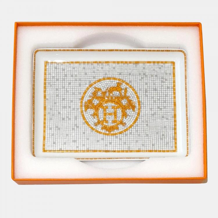 Pre Owned Hermes Porcelain Mosaique Plate