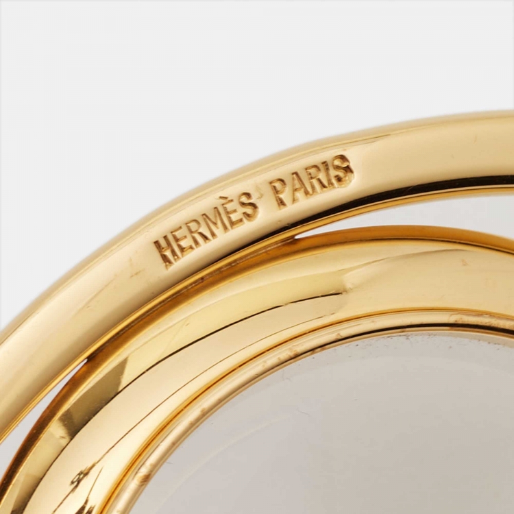 Pre Owned Hermes Oeil Gold Tone Magnifying Glass