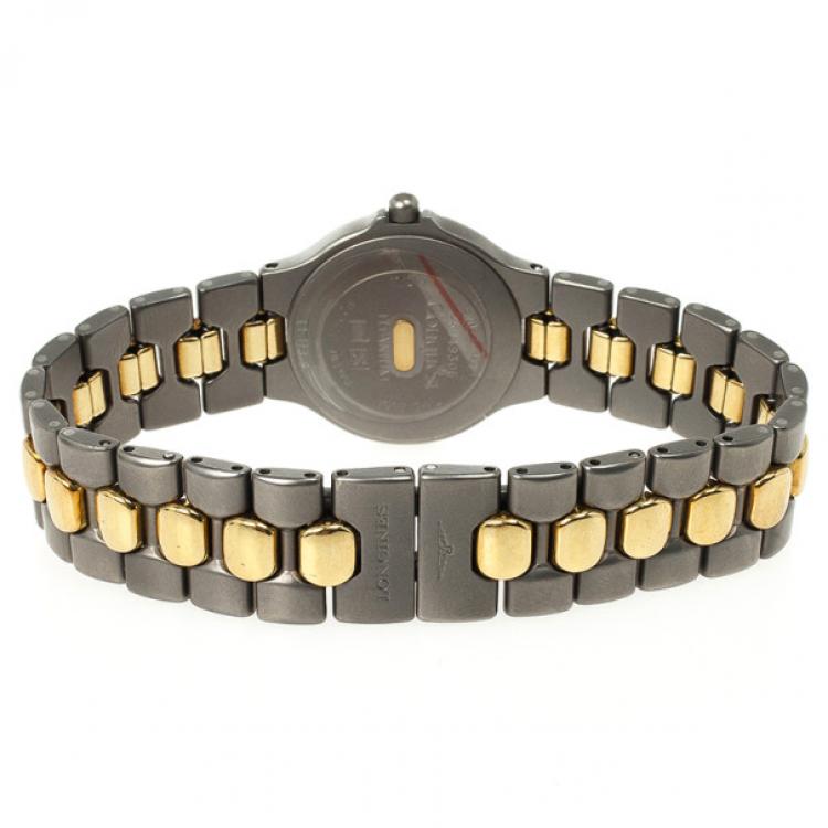 Pre Owned Longines Titanium Unisex Writstwatch 35 MM