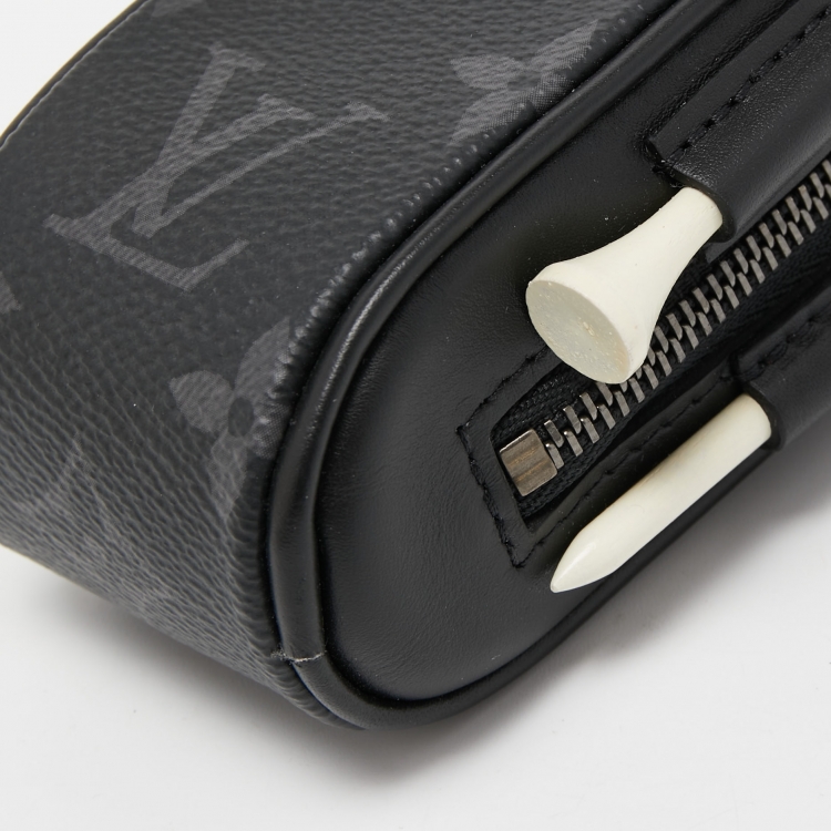 Pre Owned Louis Vuitton Monogram Eclipse Canvas Andrews Golf Kit  