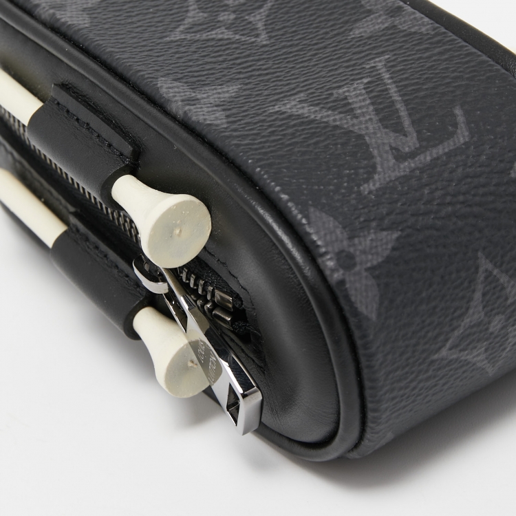 Pre Owned Louis Vuitton Monogram Eclipse Canvas Andrews Golf Kit  