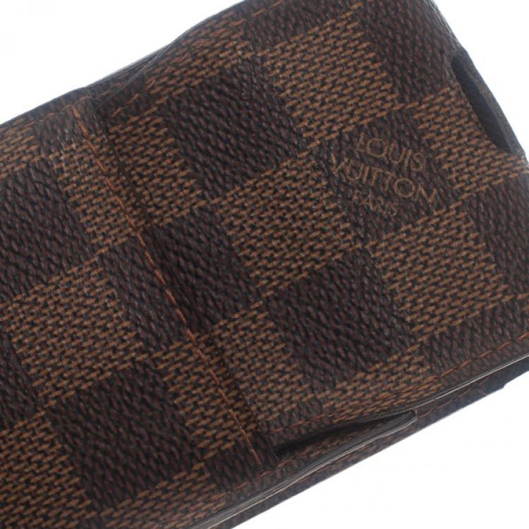 Pre Owned Louis Vuitton Damier Ebene Canvas Cigarette Case